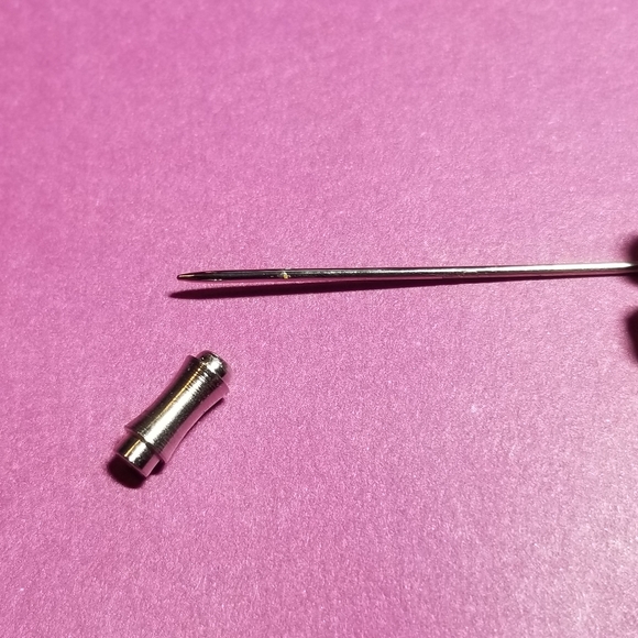 Vintage butterfly stick pin brooch silver tone insect stickpin moth insect bug - Picture 10 of 11